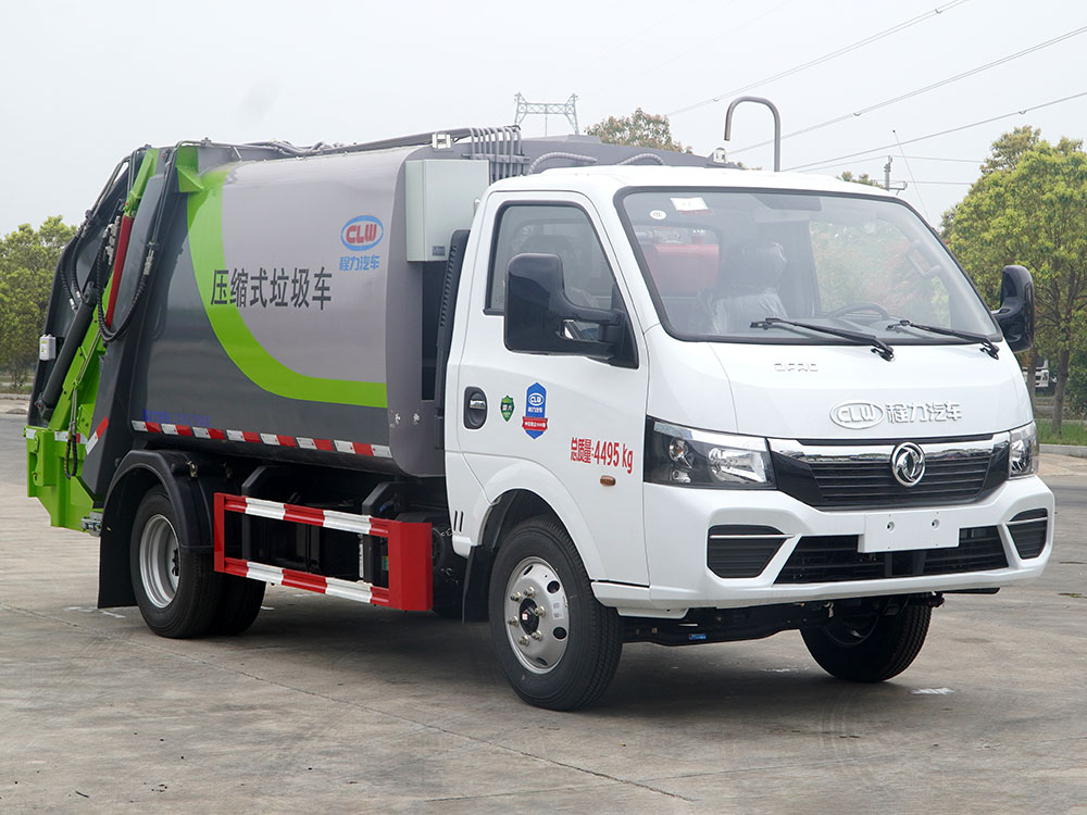 蓝牌东风途逸5方压缩垃圾车